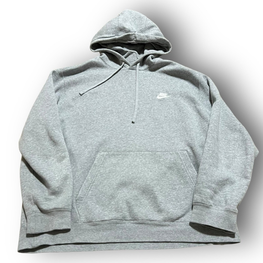 Vintage Nike Sweater Men XL Gray 90s Streetwear Hoodie Swoosh‎ Pullover Comfort